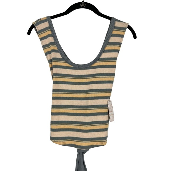 Free People Workshop Tie Back Tank Top L - Picture 3 of 8